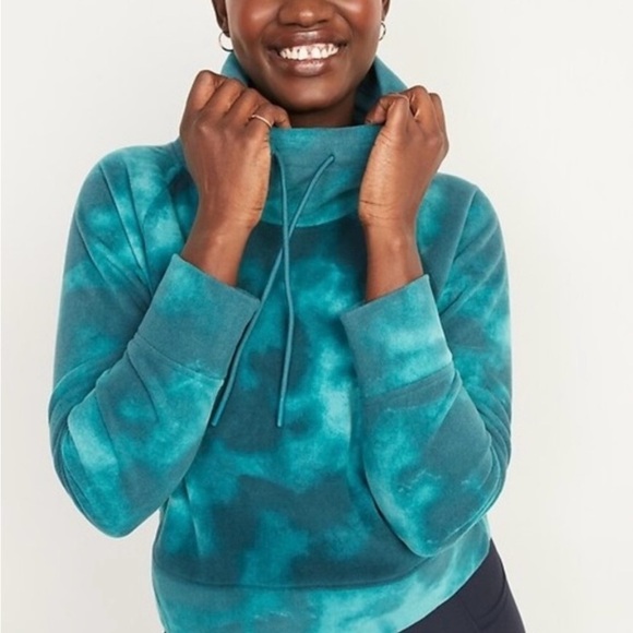 Old Navy Teal Cowl Neck Sweater - Picture 2 of 8
